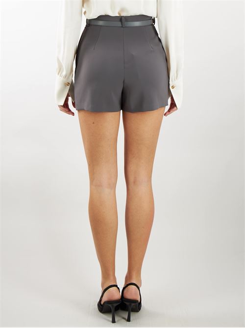 Crepe shorts with belt Elisabetta Franchi ELISABETTA FRANCHI | Shorts | SH00742E2400